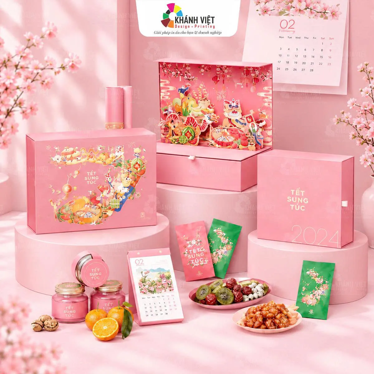 In hộp quà tết số lượng ít
