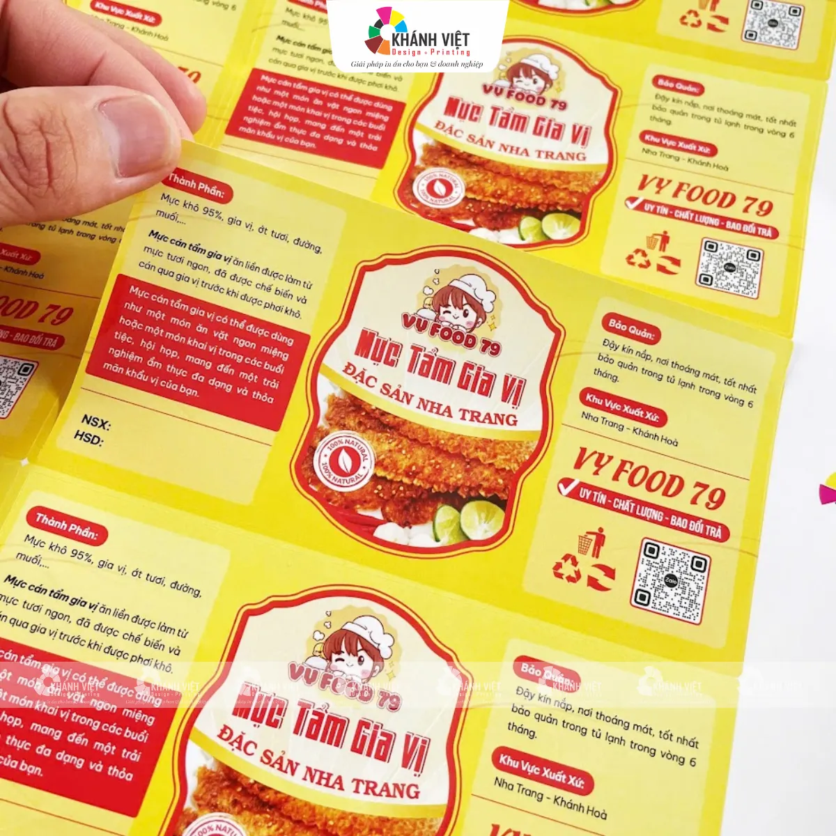 In tem quà tết decal giấy