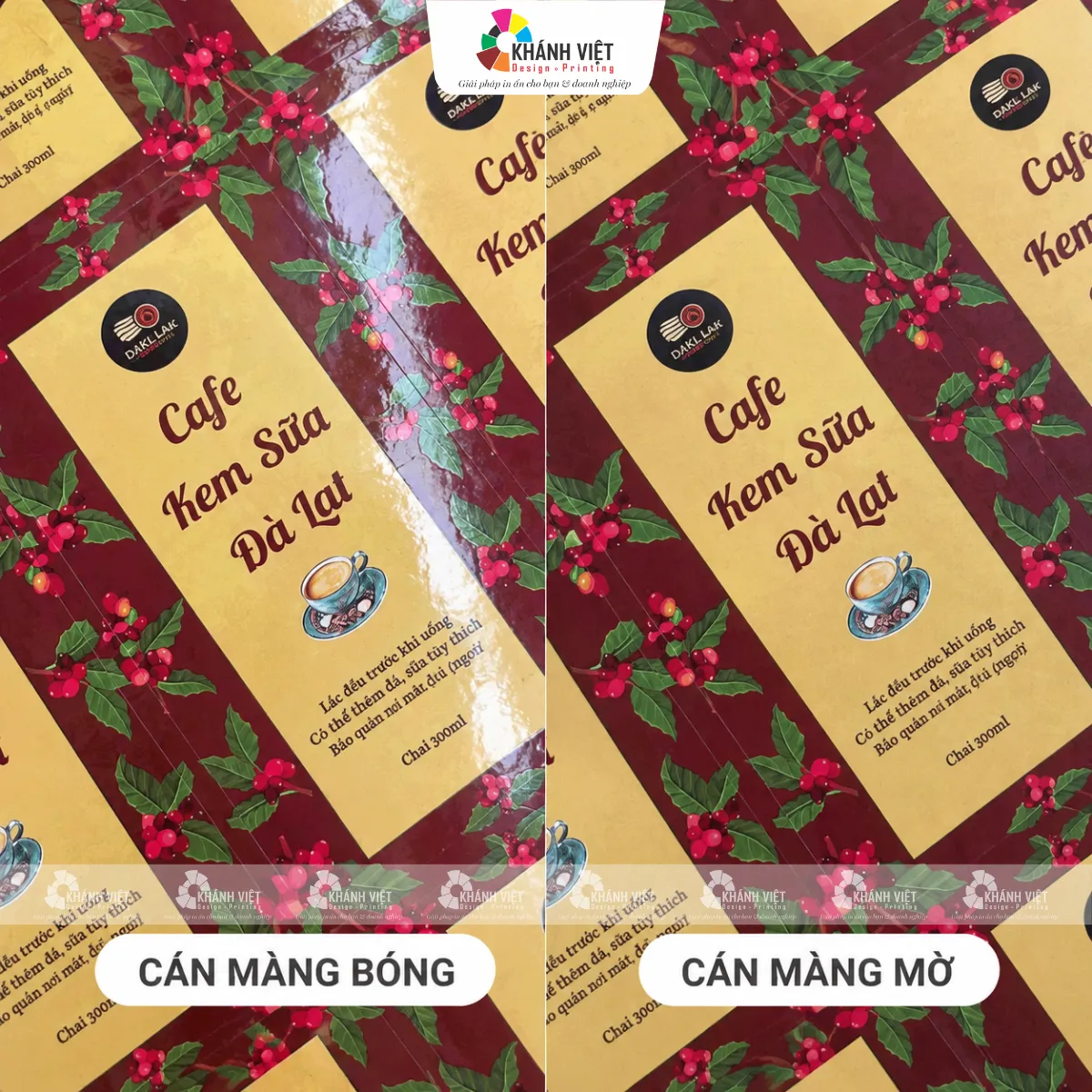 Kỹ thuật cán bóng mờ cho tem quà tết