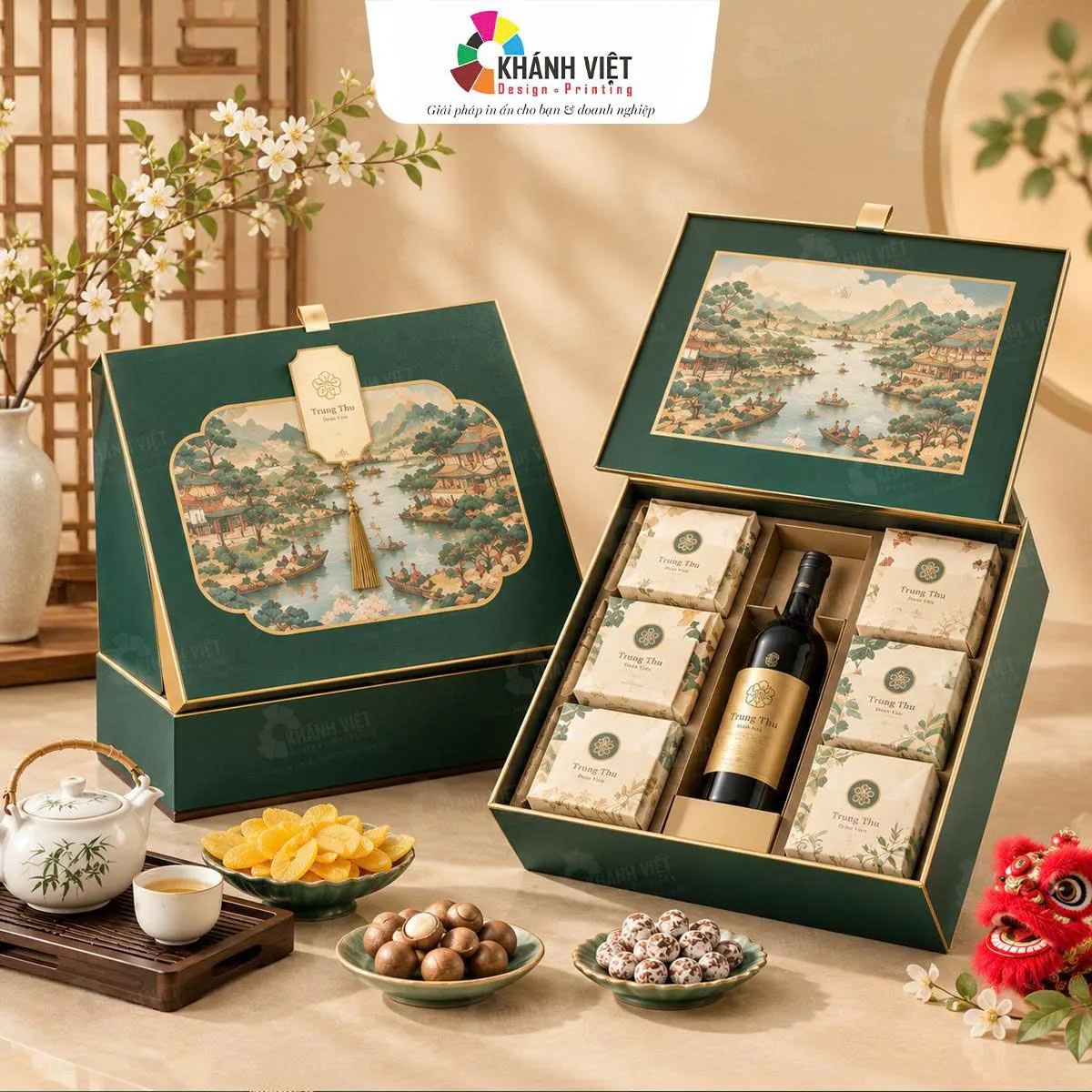 Mẫu hộp quà tết doanh nghiệp âm dương