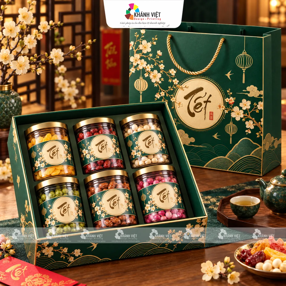 Mẫu hộp quà tết thực tế