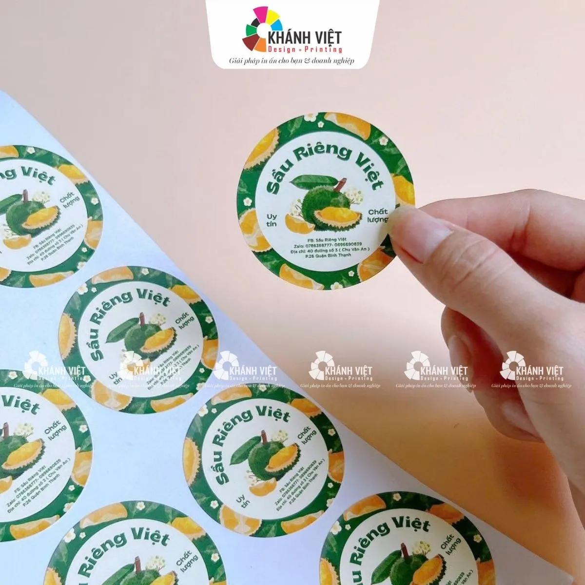Những lưu ý quan trọng khi in tem dán trái cây